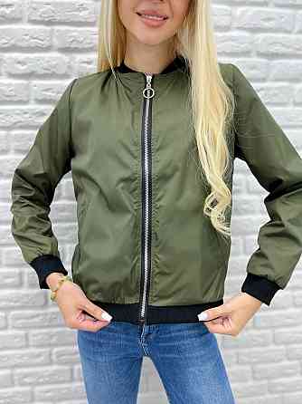 Жіноча вітровка з щільної плащівки "Leland" оптом | Розпродаж моделі 42-44, Хакі Київ