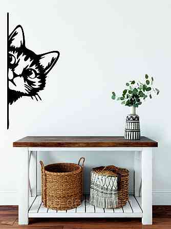 Декоративне настінне 3D Панно «Кіт» Декор на стіну з об'ємом (ціна за 1 шт) Київ