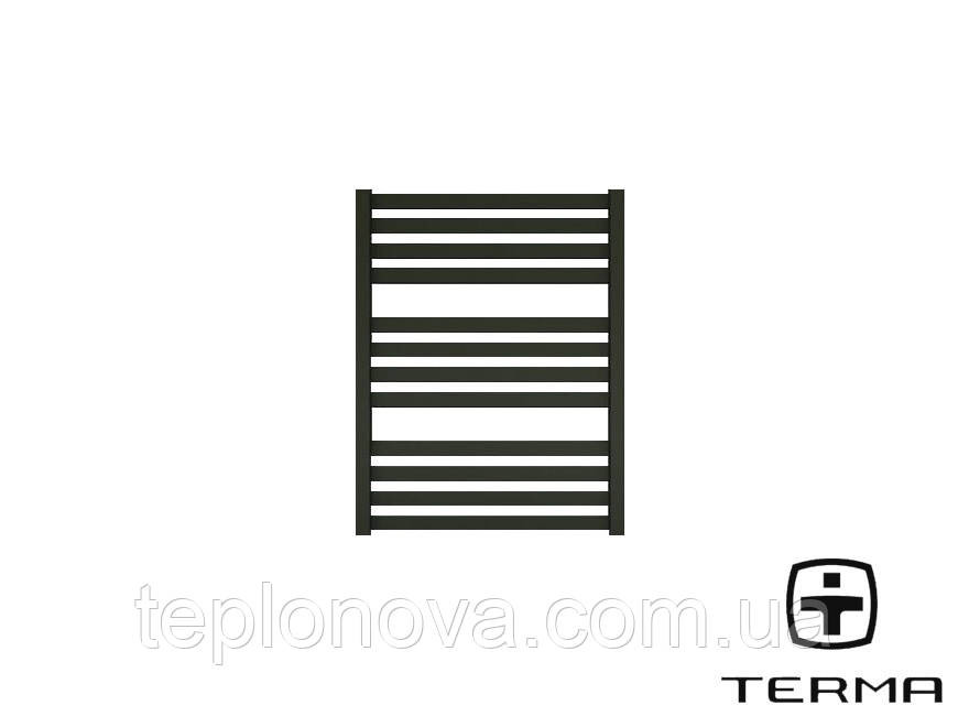 Водяна Рушникосушка Плоска Чорна 710х500 Terma Marta Чернівці - фото 1