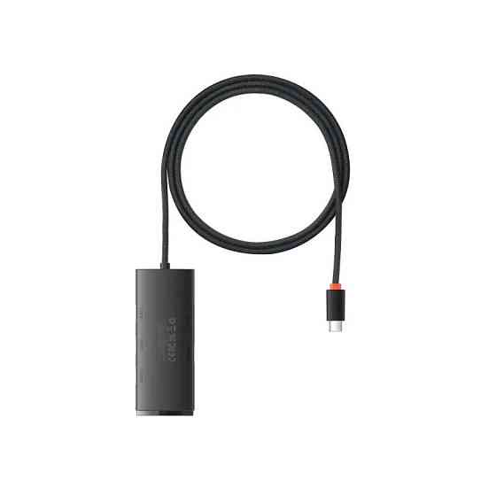 USB-хаб Baseus Lite Series 4-Port Type-C HUB Adapter (Type-C to USB 3.0*4 ) 1m Black Одесса
