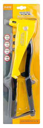 MASTERTOOL Пістолет для заклепок MASTERTOOL 260 мм Ø2.4/3.2/4.0/4.8 мм Al корпус 21-0713 Коломия