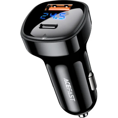 Зарядний пристрій Acefast 2xUSB 66W (USB-C + USB-A) B4 with digital display (6974316280392) Вінниця - фото 1