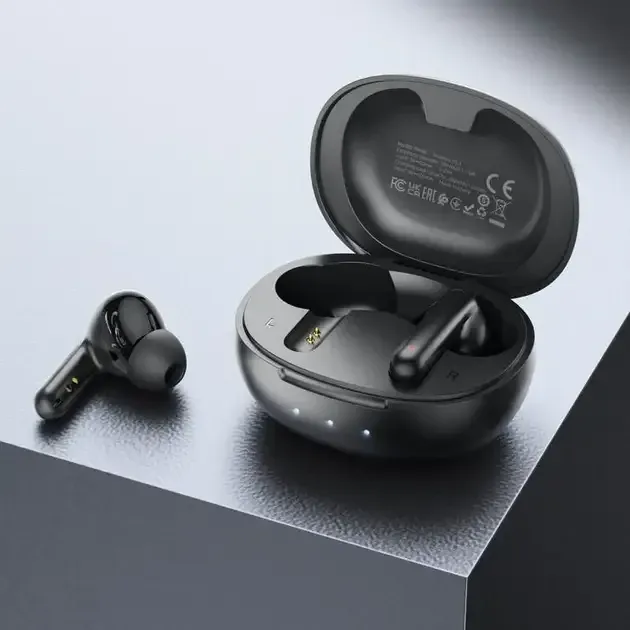 Бездротова гарнітура Borofone BW48 Enlighten TWS Bluetooth 5.3 з кейсом, сенсорне управління, IPX4, до 4 годин роботи Одеса - фото 6