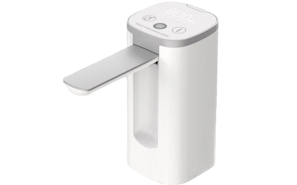 Помпа для води на бутель електрична біла з носиком та дисплеємViO E22 Київ - фото 1