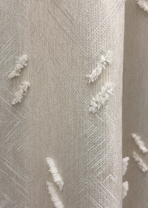 Комплект штор VR-Textil Льон Букле № 1882ш Таш 100х290 см 2 шт (31-0007) Київ - фото 7