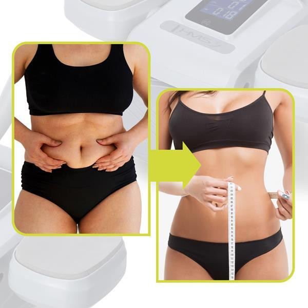 Колесо для тренування м'язів пресу HMS KA08 з LCD дисплеєм і зарядкою, сіре Київ - фото 7