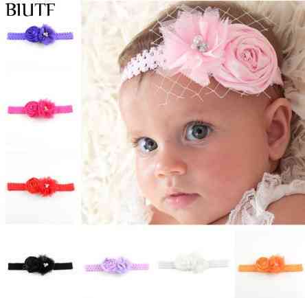 Детская айвори повязка - размер универсальный (на резинке), декор 8см Киев