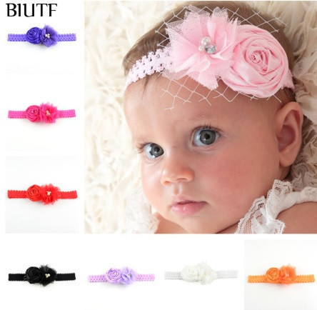 Детская айвори повязка - размер универсальный (на резинке), декор 8см Киев - изображение 2