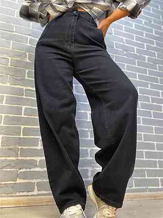 Джинси жіночі Its Basic 3419 Skater jeans косі кишені стрейчеві скейтери банани, чорний, 40, 40, 88  Одеса