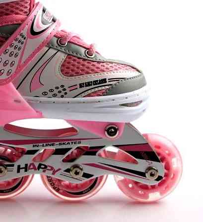 Дитячі розсувні ролики Star Happy "Pastel Pink". Розмір 34-38 Одеса