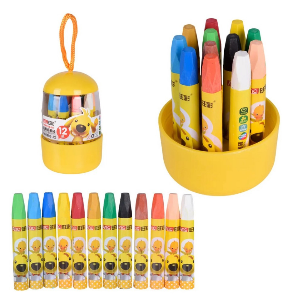 Набор детских восковых мелков CE150407 в наборе 12 цветов Винница - изображение 1