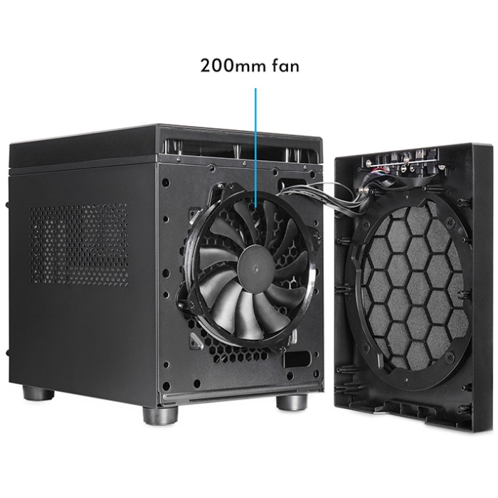 Корпус Chieftec THE CUBE CI-03B-OP, без БЖ, fan 20cm, mATX, Black Вінниця - фото 5