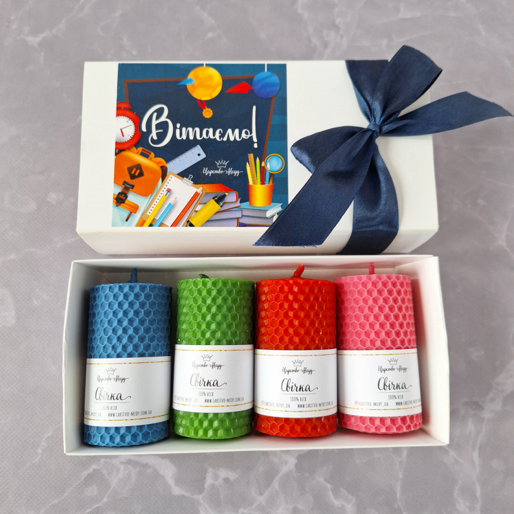 Подарок учителю, набор свечей ручной работы в подарочной коробочке. Яркие Одесса - изображение 2