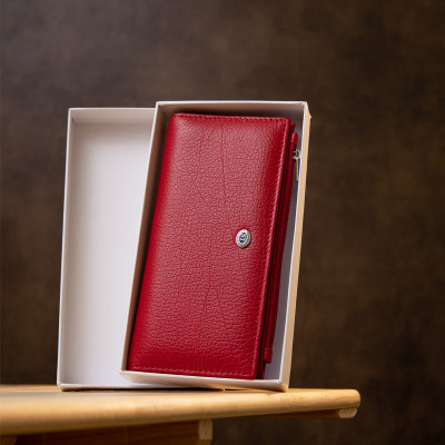 Гаманець ST Leather Шкіряний Червоний (19381) Вінниця - фото 5