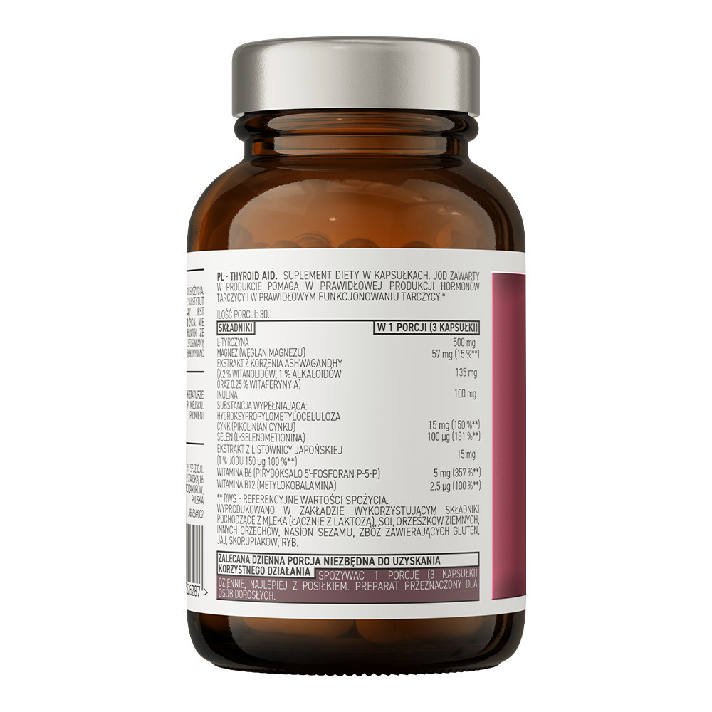 Комплекс для підтримки щитовидної залози OstroVit Pharma Thyroid Aid 90 caps Луцьк - фото 2