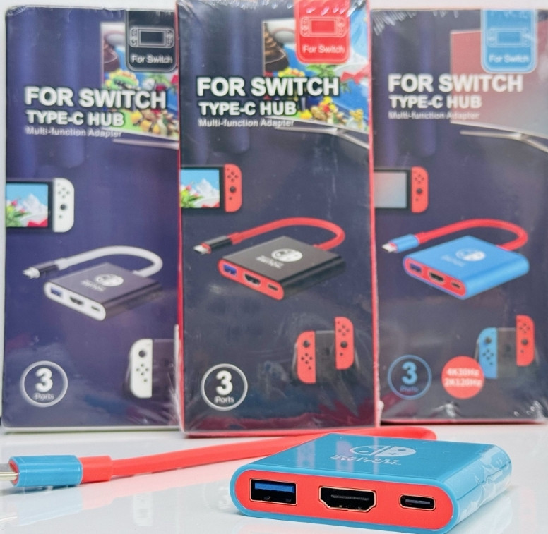 Нова Портативна док-станція для Nintendo Switch TYPE-C Hub HDMI,USB3.0 Київ - фото 3