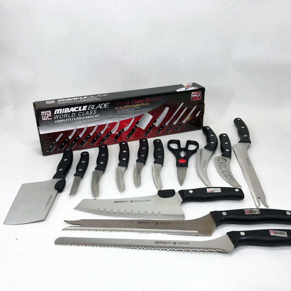 Набір ножів красивий та універсальний Contour Pro Knives 13, Ножі для кухонних потреб WR-34 Івано-Франківськ - фото 2