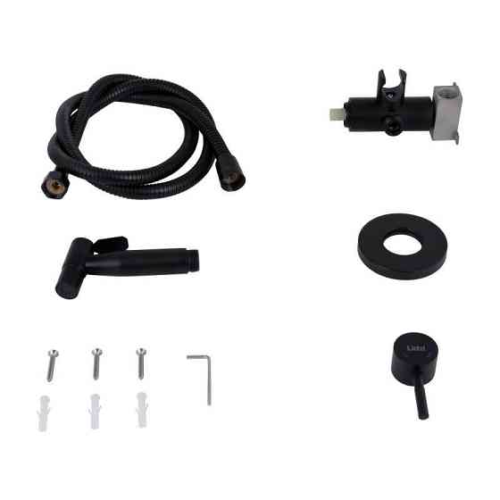 Набір для душу гігієнічного Lidz Aria 111 Black LDARI111BLA46107 чорний мат Київ