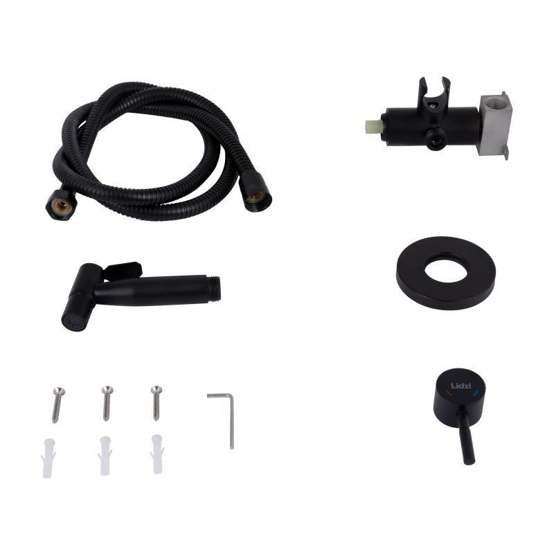 Набір для душу гігієнічного Lidz Aria 111 Black LDARI111BLA46107 чорний мат Київ - фото 5