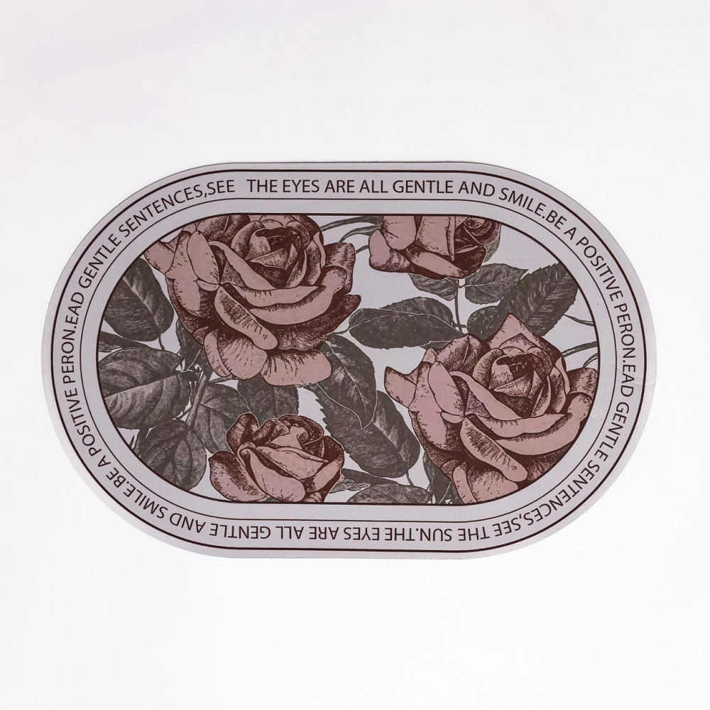 Jiamat Діатомітовий овальний килимок Sentences 38×58 (см) вологопоглинальнючий HP-42-60 Коломия - фото 1