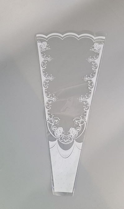 Упаковка конус под цветы h60/ 6низ/29верх(100 шт) узор 165 (5) (100 шт) Харьков - изображение 1