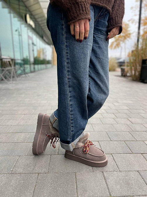 WSMR Угги жіночі WSMR коричневые натуральная замша высота 9 см размер 36-41 (5680) Коломыя - изображение 7