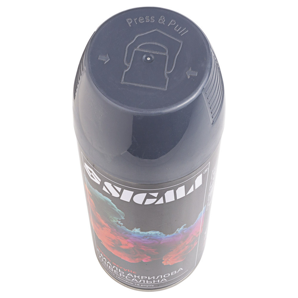 Эмаль аэрозольная акриловая 400мл RAL 8019 серо-коричневый глянец SIGMA (2736731) Киев - изображение 3