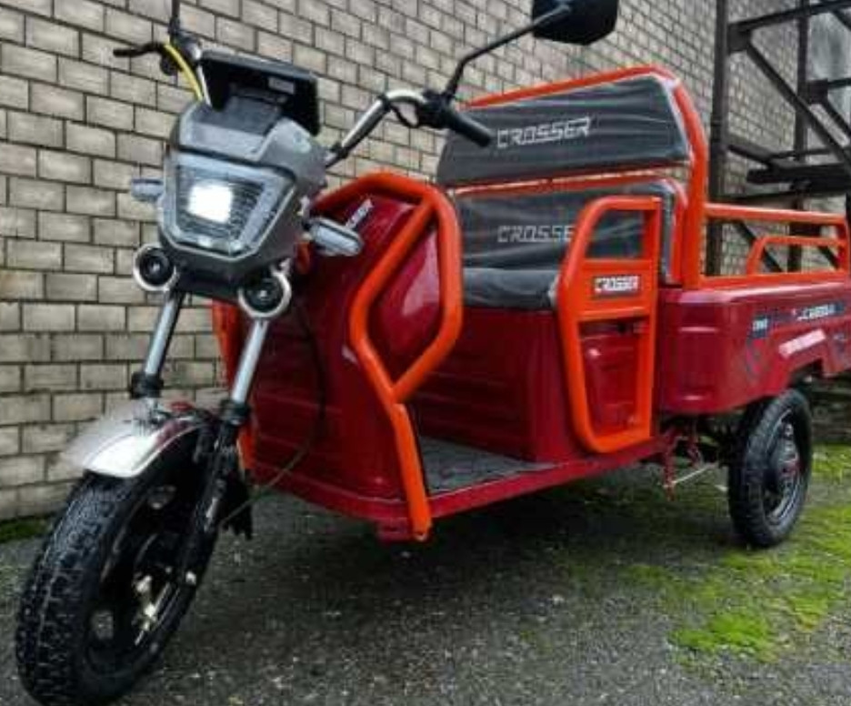 Электротрицикл грузовой Crosser CARGO 12 60V/32Ah/1000W 2025-Красный. Харьков - изображение 8