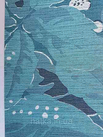 Шпалери флізелінові еко Casadeco Five o'clock 0.53х10 листя великі квіти зелені смарагдові на чорному Київ