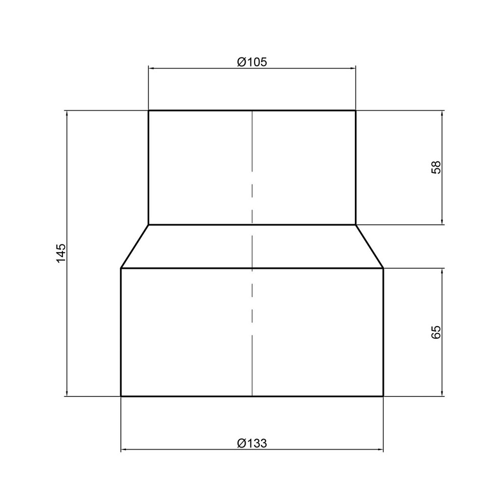 Патрубок переходной канализационный TA Sewage 110х124 на чугун Киев - изображение 2