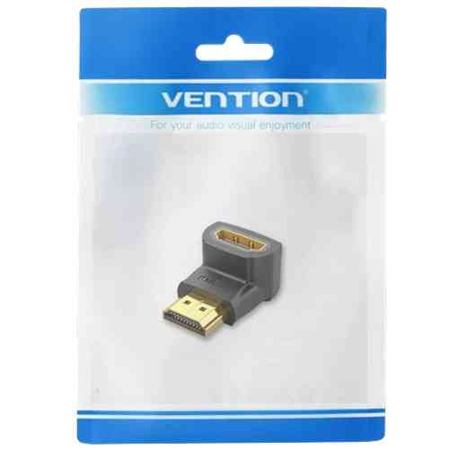 Перехідник HDMI F --> HDMI M, кут 90° 4K 60Hz PVC Vention чорний Вінниця