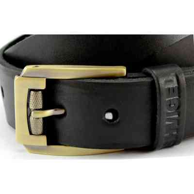 Ремень Shvigel Кожаный Черный (00001) Винница