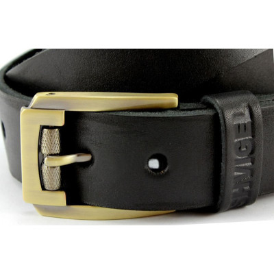 Ремінь Shvigel Шкіряний Чорний (00001) Вінниця - фото 3