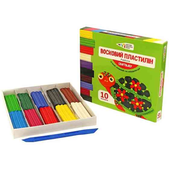 Набір для ліплення пластилін 331016/Cr 10 кольорів Вінниця