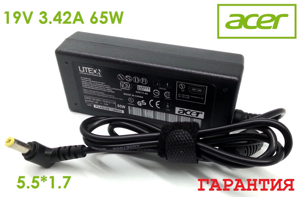 Блок питания для ноутбука Acer 19V 3.42A 65W Полтава - изображение 1