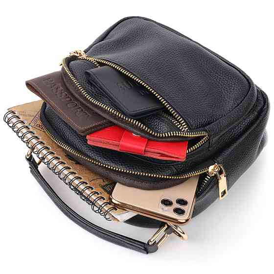 Стильная женская сумка Vintage 20688 Черная Киев