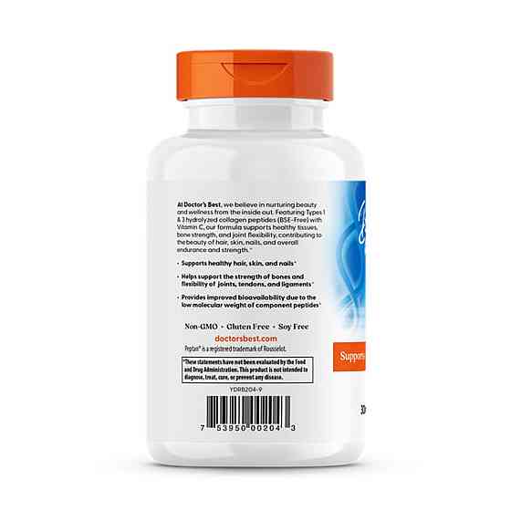 Коллаген 1 и 3 тип Doctor's Best Collagen 1000 мг 180 таблеток Киев