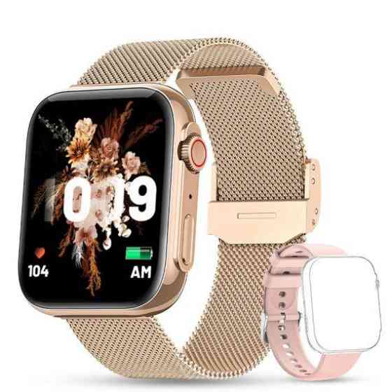 Жіночий розумний смарт годинник Smart Sensation + 2 ремінці (Gold) Вінниця