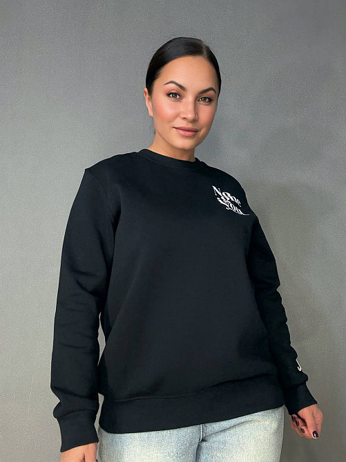 Світшот жіночий Pepper&mint 23-18 утеплений фліс чорний, чорний, M Київ - фото 15