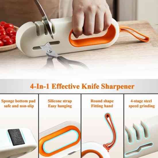 Профессиональная точилка для ножей и ножниц 4 в 1 Винница