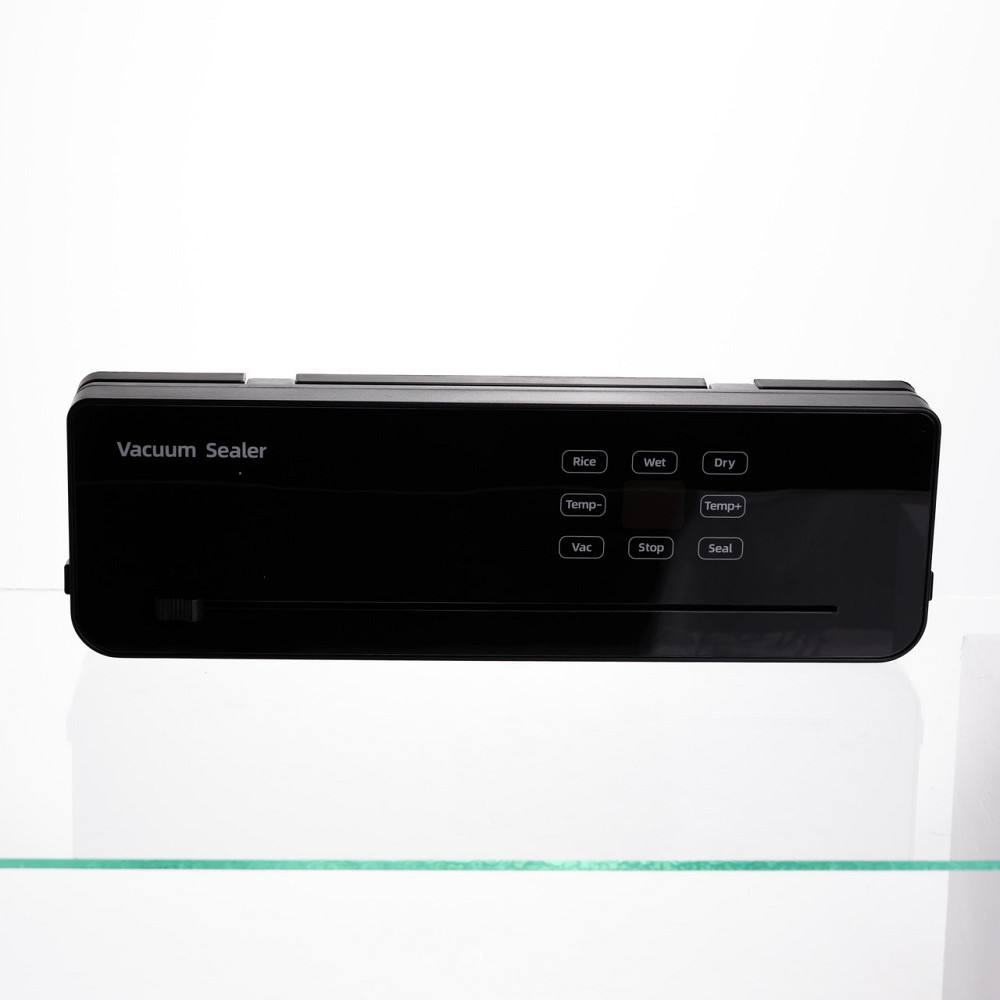 Вакууматор побутовий сенсорний для сухих і вологих продуктів 120 Вт із вбудованим різаком пакувальник вакуумний Чорний HP-11-29B Коломия - фото 1