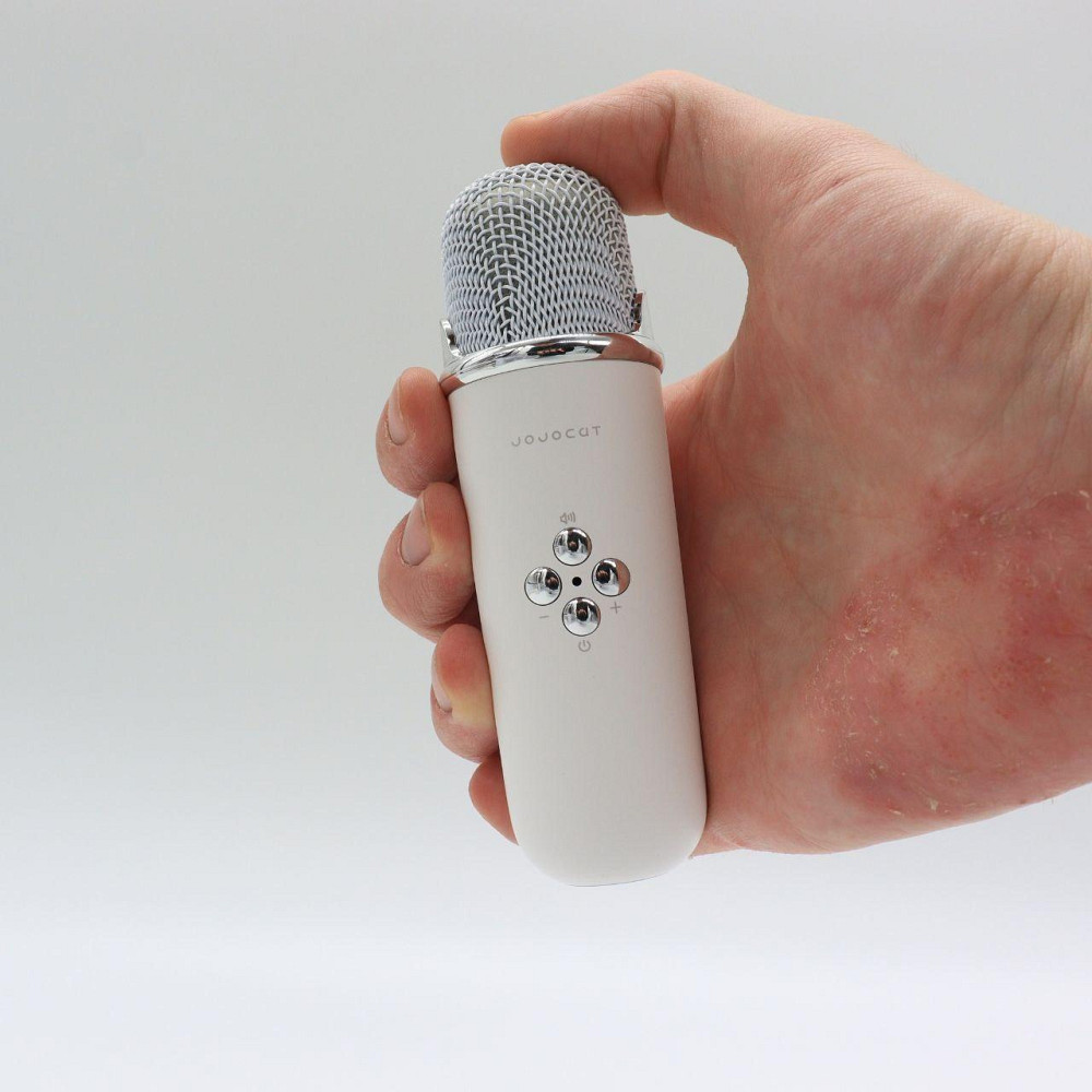 Колонка для караоке з мікрофоном на акумуляторі, Білий / Блютуз колонка з мікрофоном / Караоке колонка Київ - фото 9