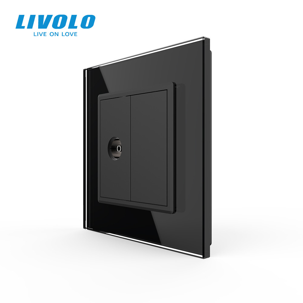 LIVOLO Розетка телевізійна Livolo чорний скло (VL-C791V-12) Коломия - фото 5