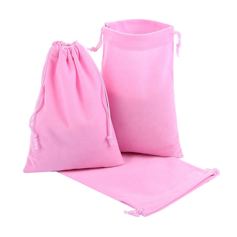 Розовые бархатные мешочки для подарков, 50 шт. Киев - изображение 2
