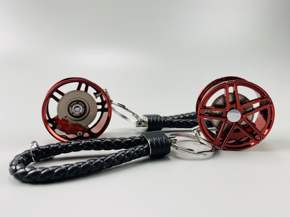 Брелок автомобільний диск колеса диск гальмівний + супорт, брелок на ключі для водія, брелок металевий на авто ключі Мукачево - фото 4