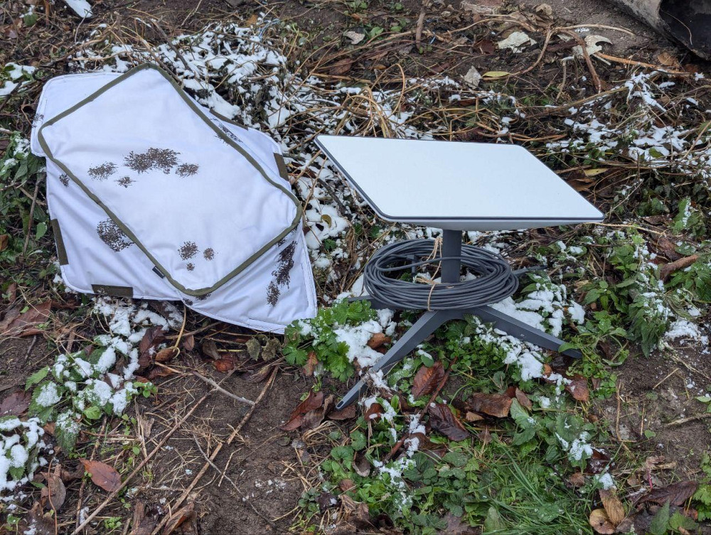 Чохол антитепловізор, захисний екран антидрон для Старлінк Starlink, тент анти-дрон ляпка білий Днепр - изображение 2