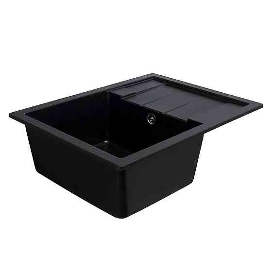 VALESO Гранітна мийка для кухні VALESO INTENSO 6550 матова Чорний металік Киев