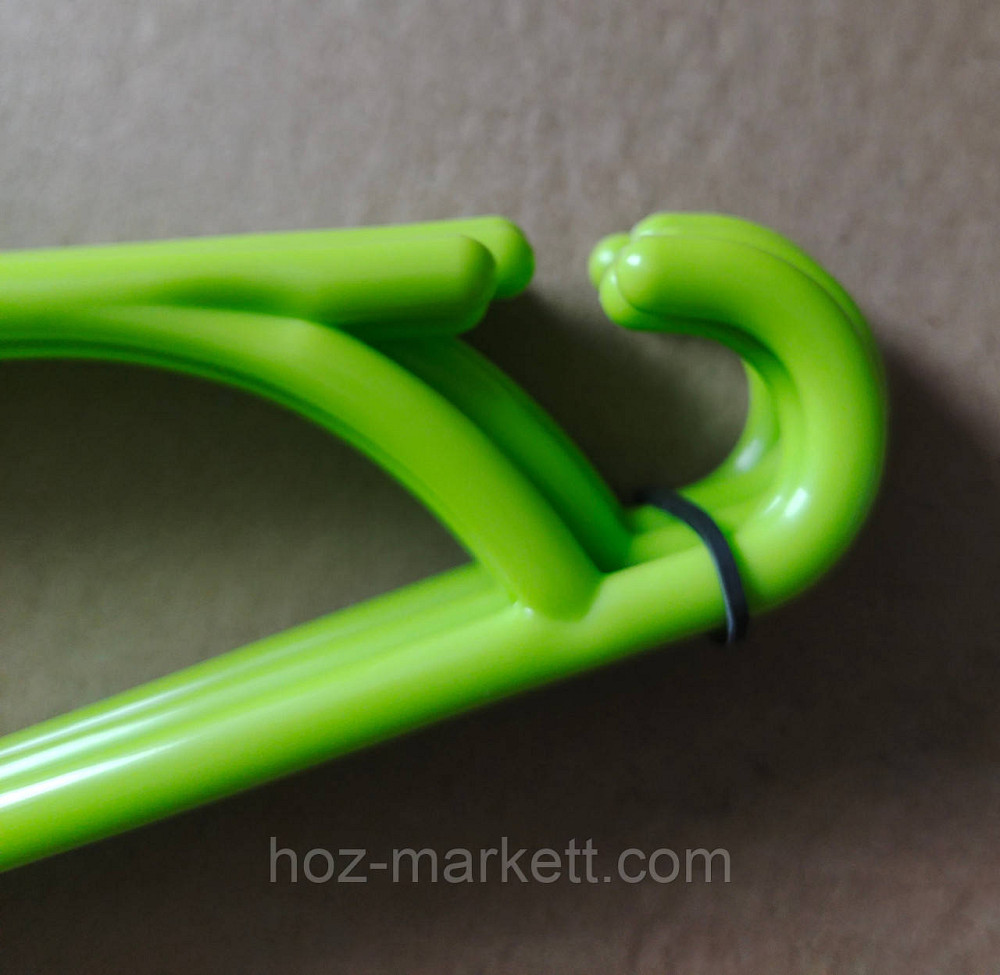 Дитячі вішалки плічка, тремпель пластиковий з неповоротним гачком салатовий 32 см 5 шт уп Польща Харків - фото 2