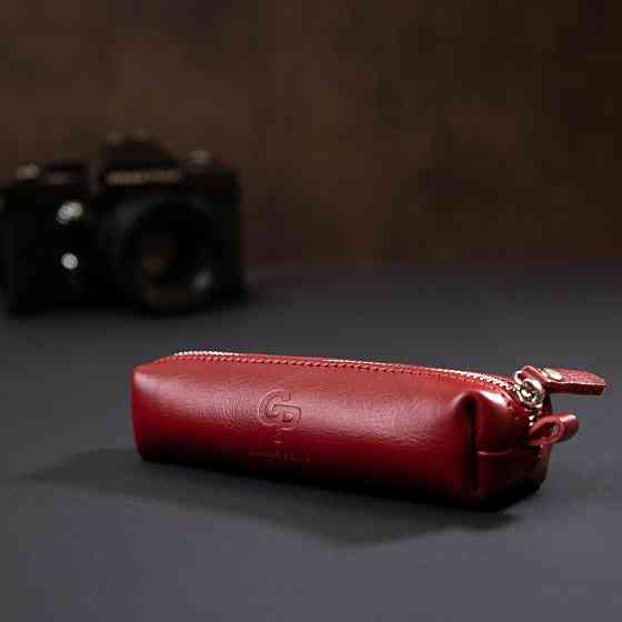 Женская кожаная ключница GRANDE PELLE 11341 Красный Киев