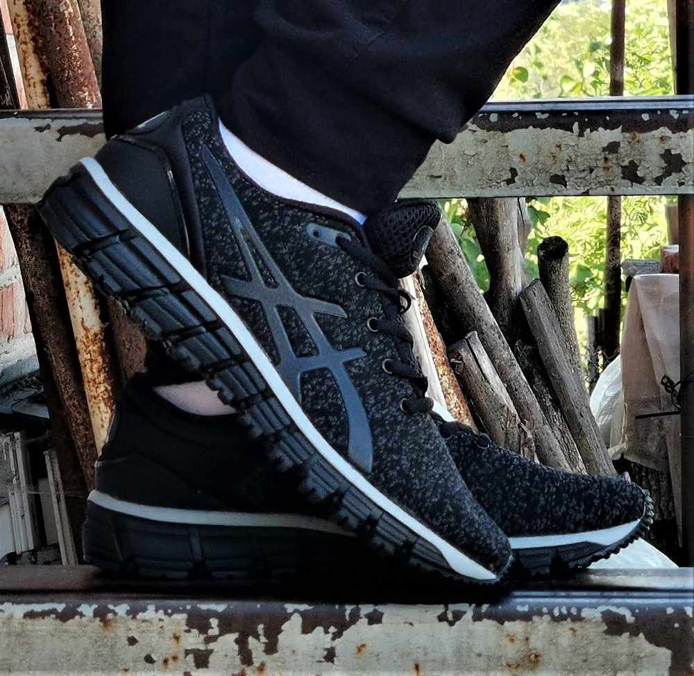 Кроссовки Asics GEL Чёрные Мужские Асикс Гель (размеры: 41,42,43,44,45,46) Видео Обзор Днепр - изображение 5